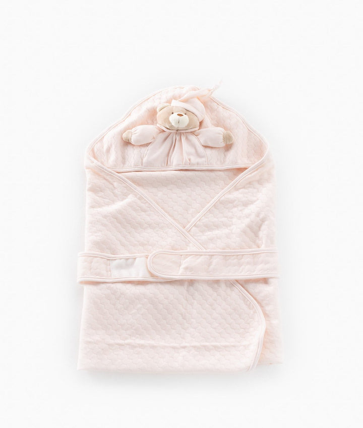 Pink newborn swaddle blanket