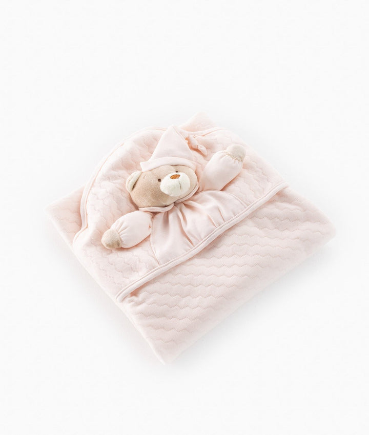 Pink newborn swaddle blanket