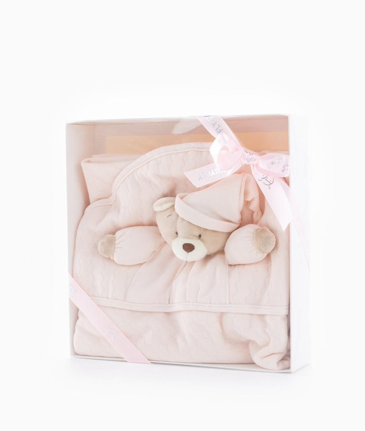 Pink newborn swaddle blanket