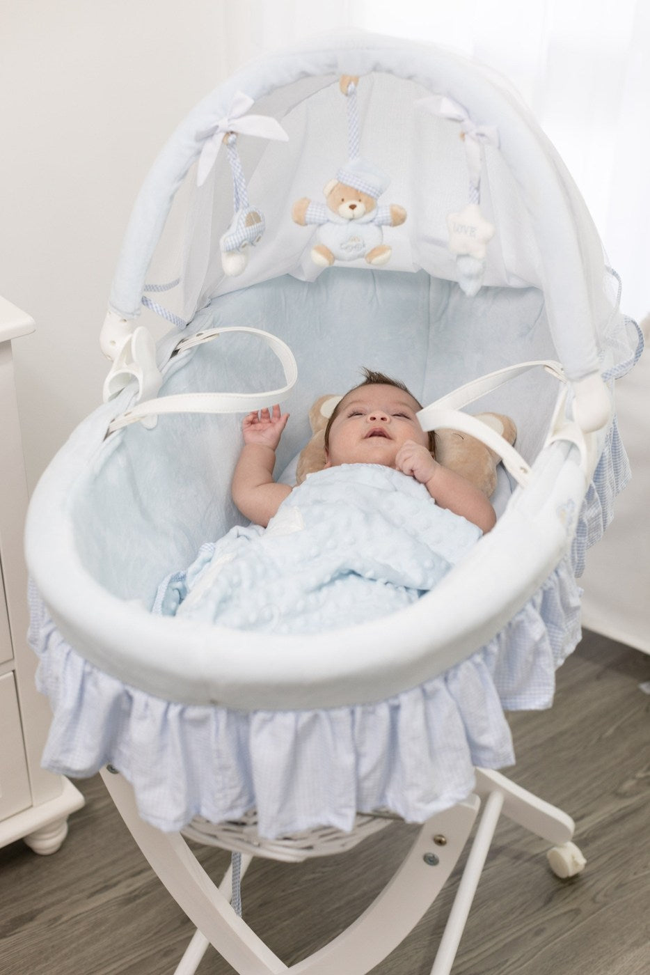 Newborn Bassinet Bundle - Blue