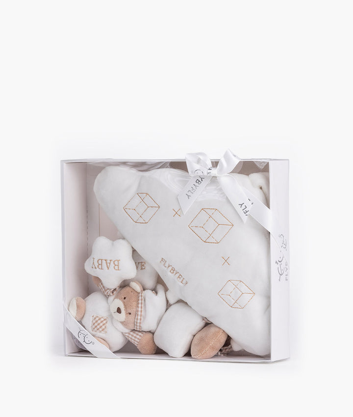 Bear & Cloud Activity Toy | Beige & White