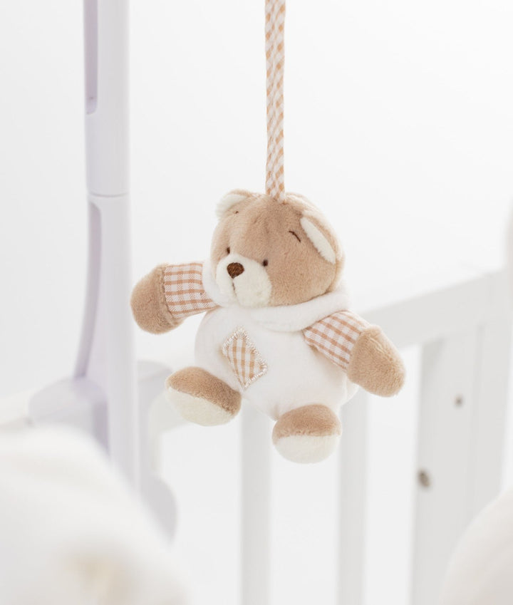 Baby cot musical mobile with teddy bears