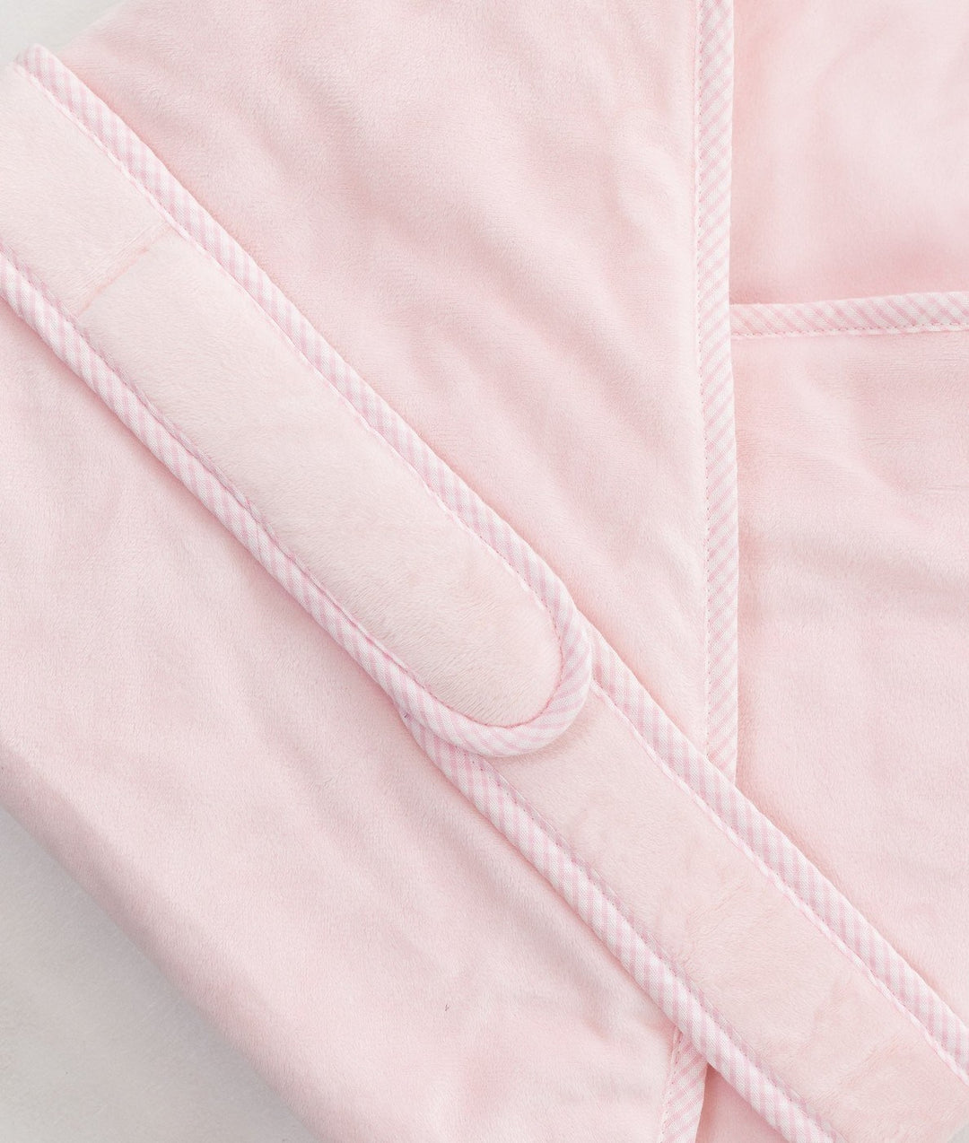 Soft hooded baby wrap in pink