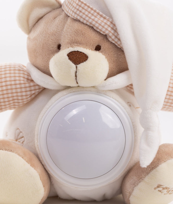 White and beige musical night light for nursery