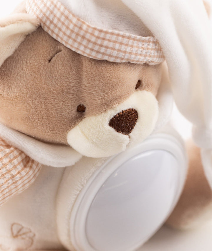 White and beige musical night light for nursery