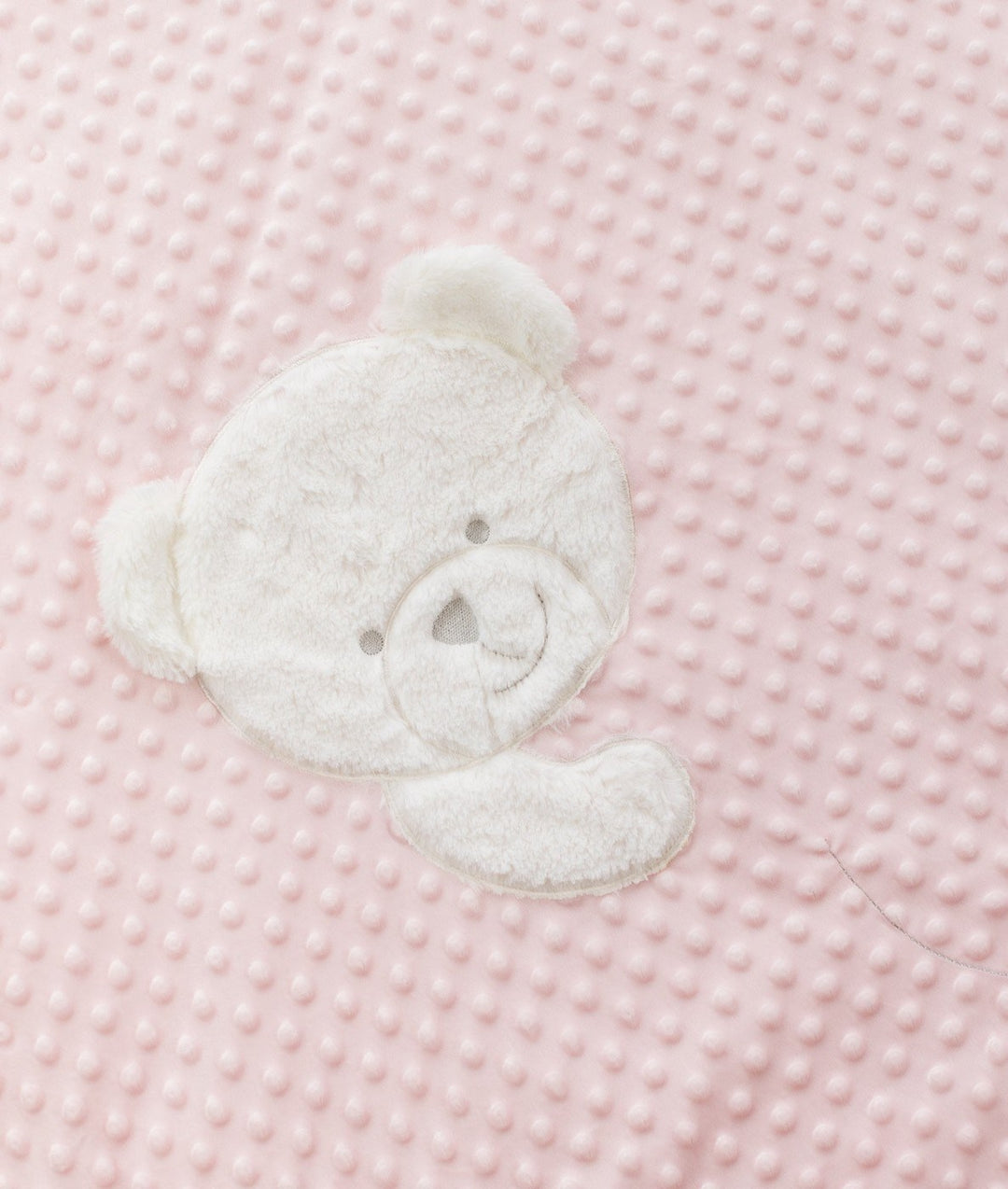 Pink toddler bubble quilt and cover set
