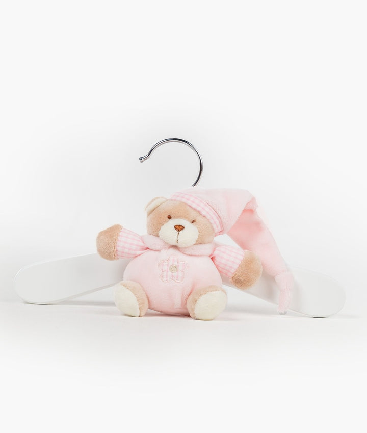 Baby wooden clothes hanger in pink