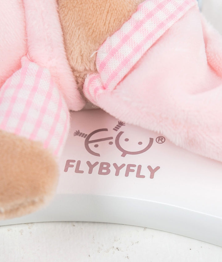 Baby wooden clothes hanger in pink
