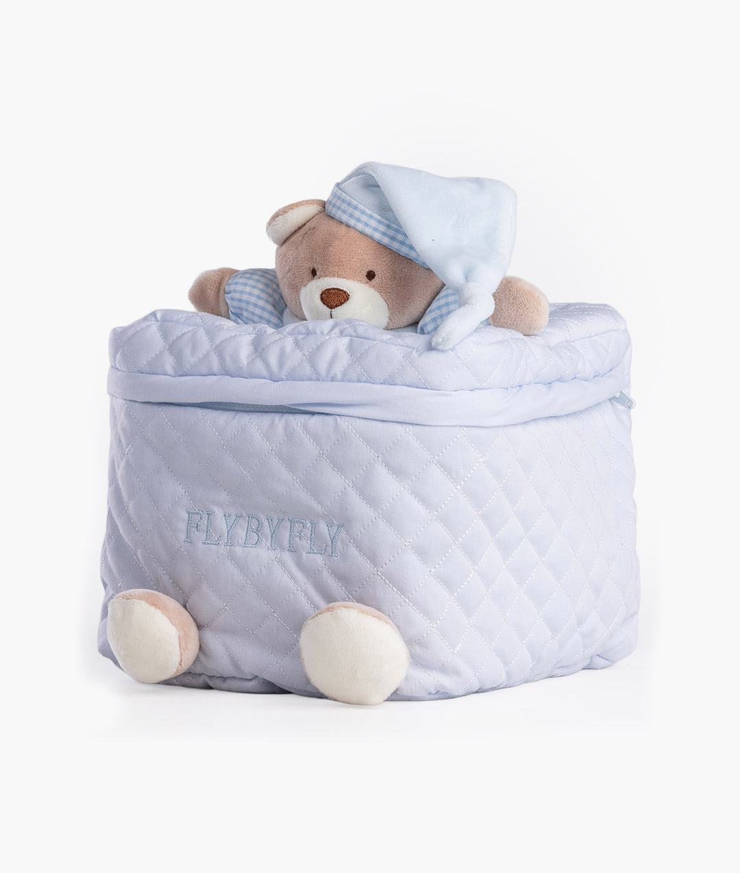 Baby organiser bag for nursery in blue