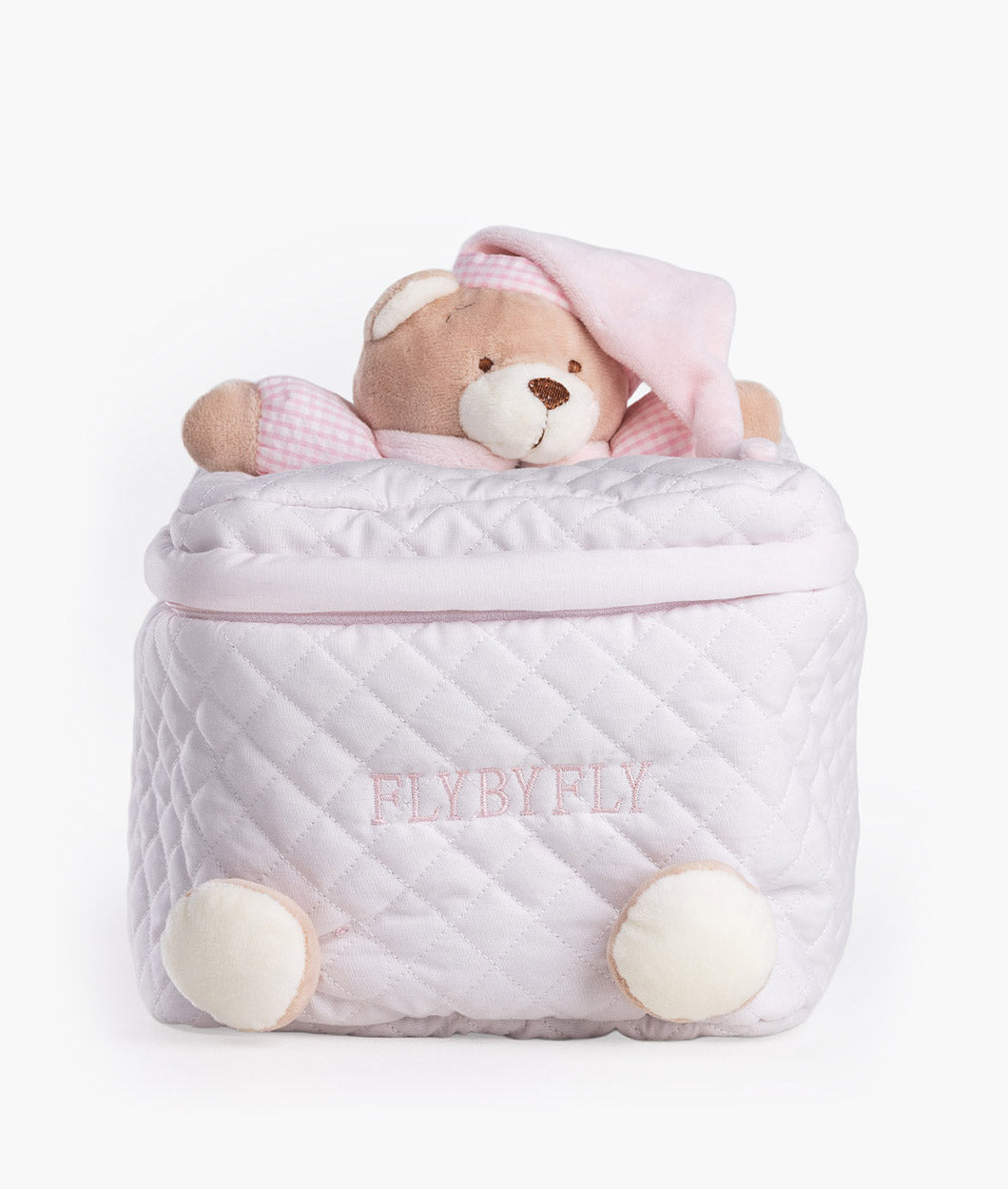 Baby organiser bag for nursery in pink