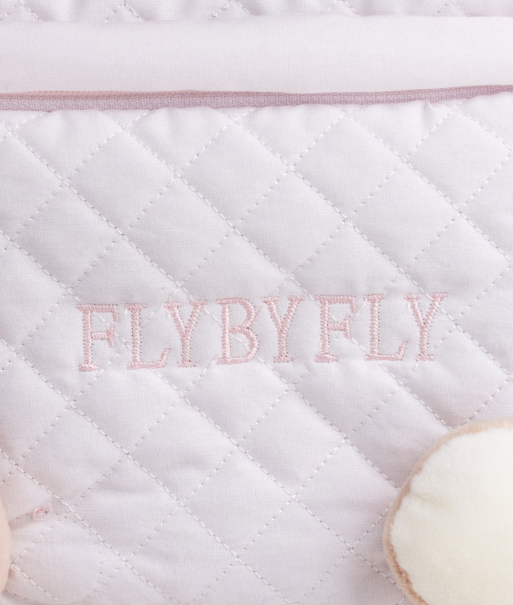 Baby organiser bag for nursery in pink