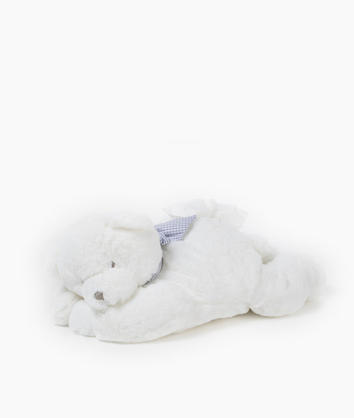 Baby wipes holder for nursery in white and grey