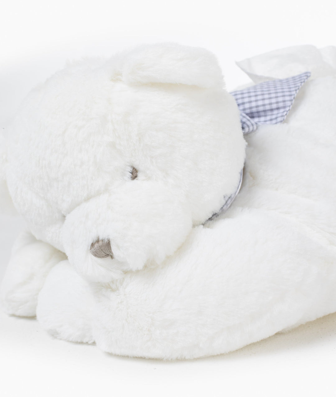 Baby wipes holder for nursery in white and grey