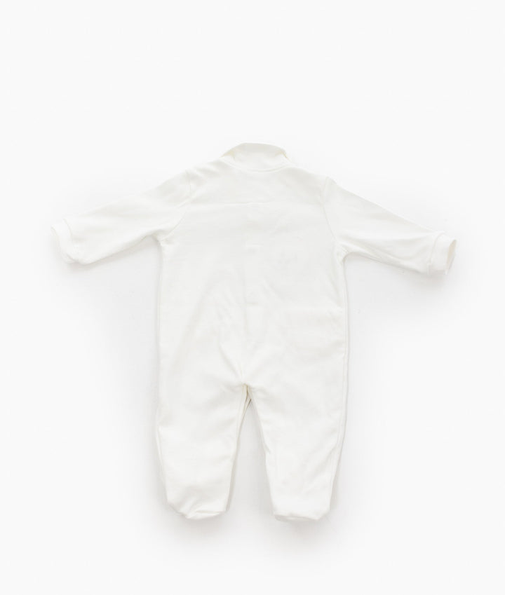 Bear Jumpsuit & Hanger Set - Beige