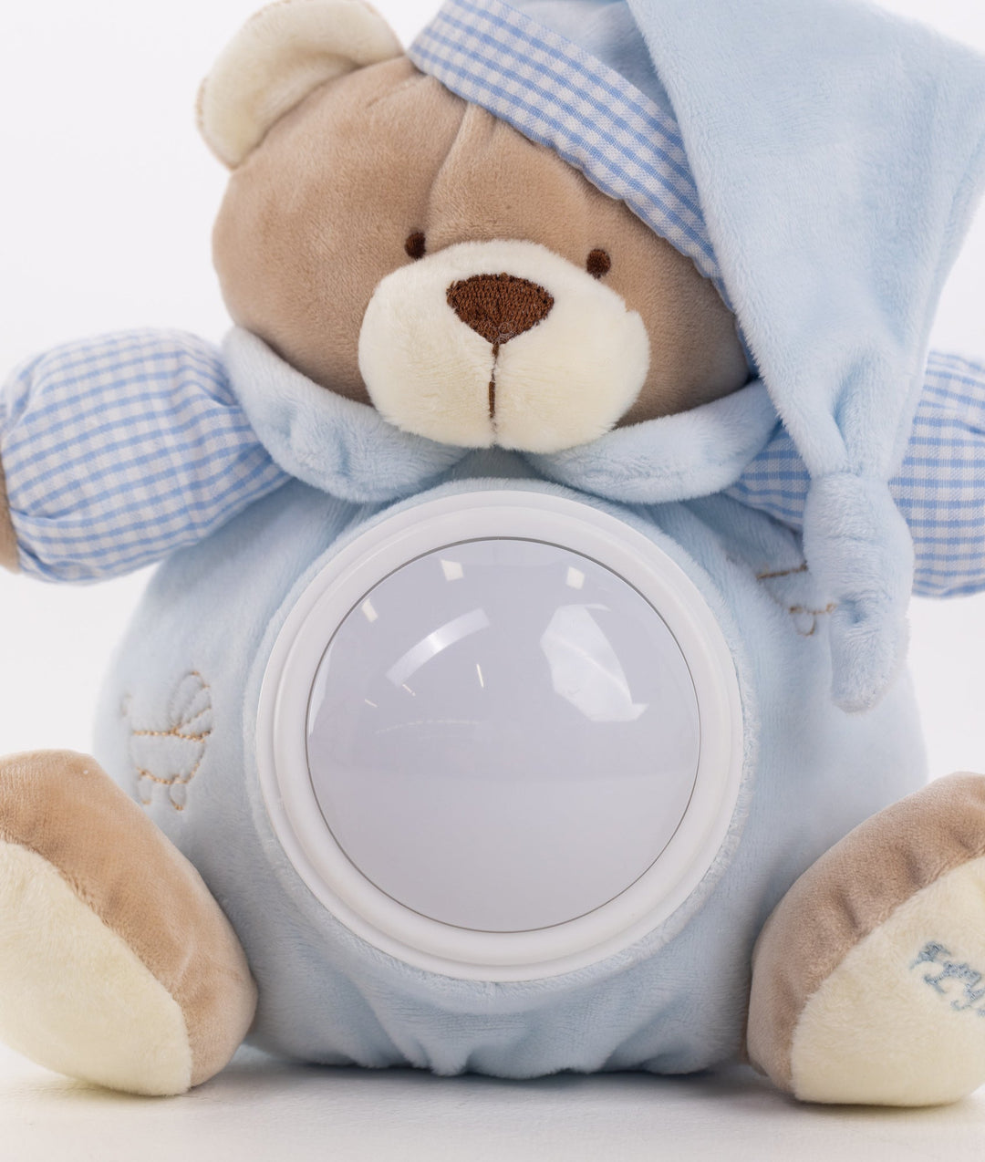 Blue musical night light for nursery