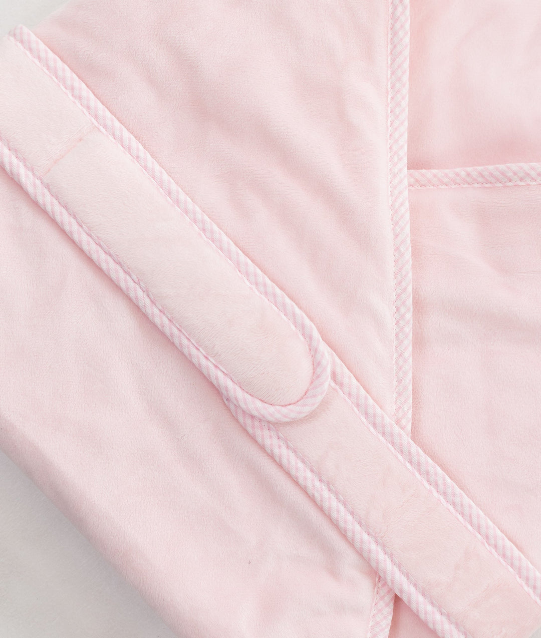 Soft hooded baby wrap in pink