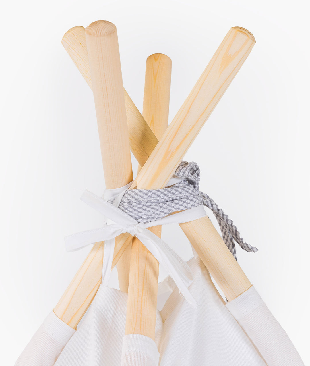 White kids teepee tent for nursery and playroom