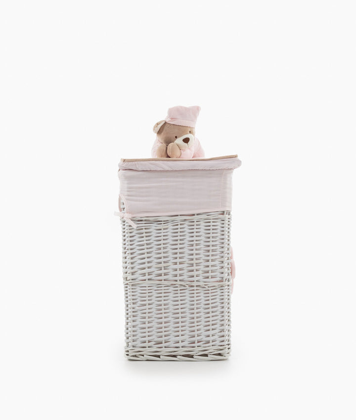Pink square storage basket set
