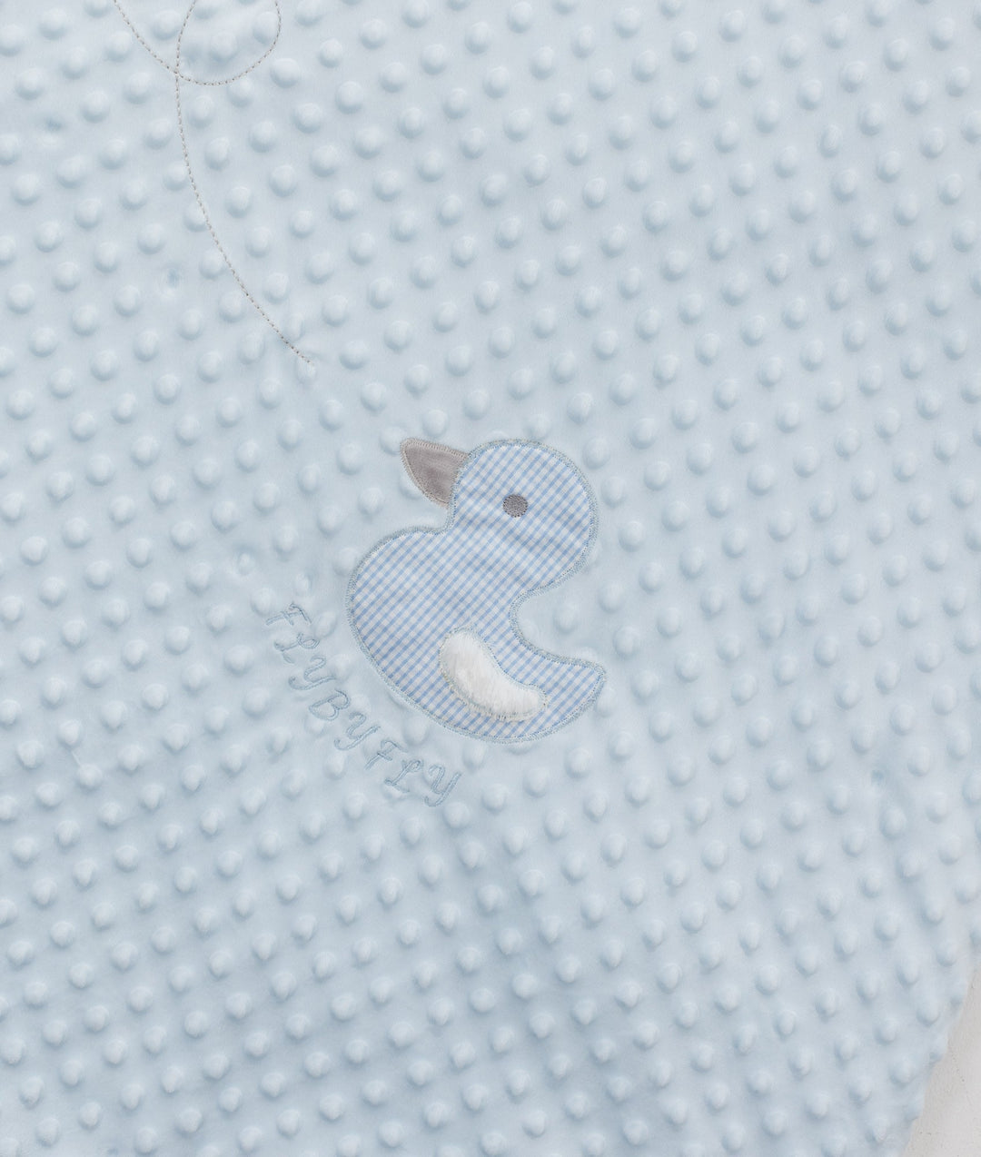 Blue toddler bubble quilt and cover set