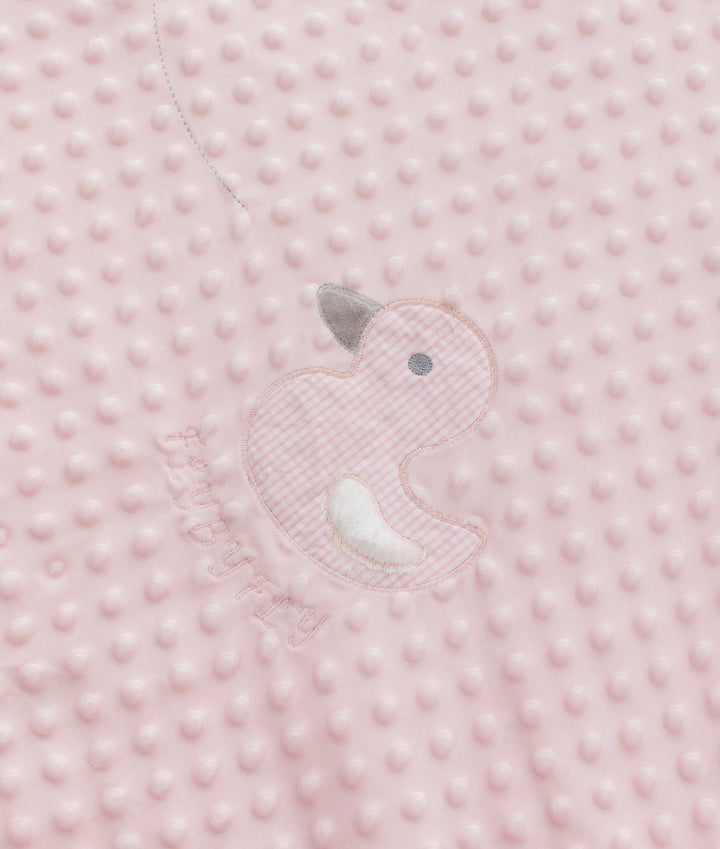 Pink toddler bubble quilt and cover set